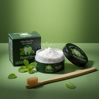 OdorXpert + Mouthwash Teeth Whitening Powder